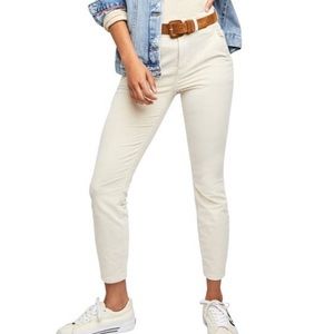 Free People Fine Line Straight Leg Crop Jeans